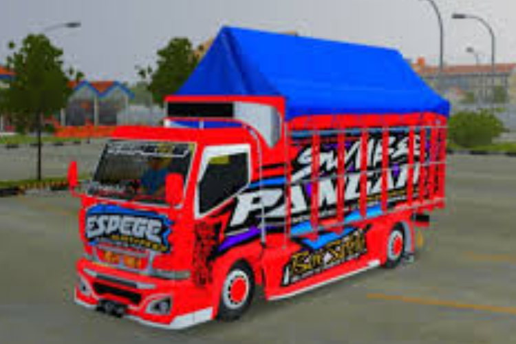 Download Mod BussID Truck Canter Full Variasi 2025 Gratis, Unlocked Semua Livery dan Road Map