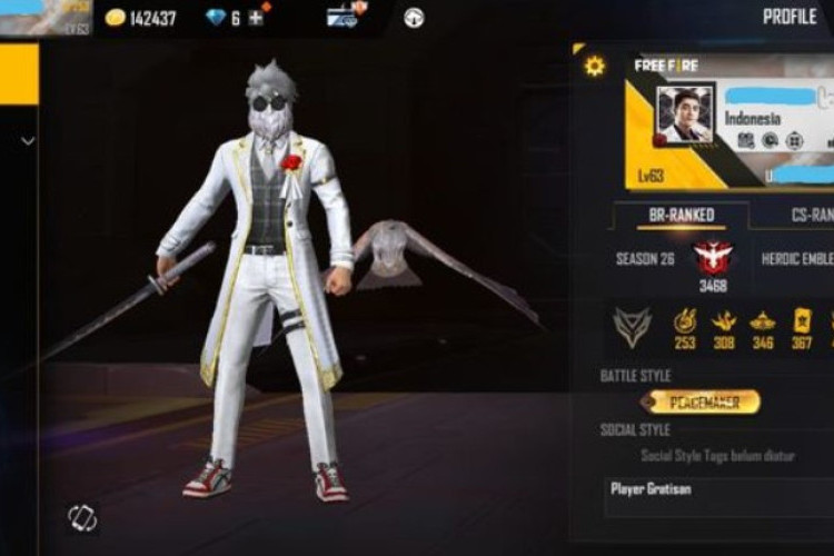 Kumpulan Akun FF Sultan Gratis September 2025, Semua Akun Full Skin Lengkap dengan Email dan Password!