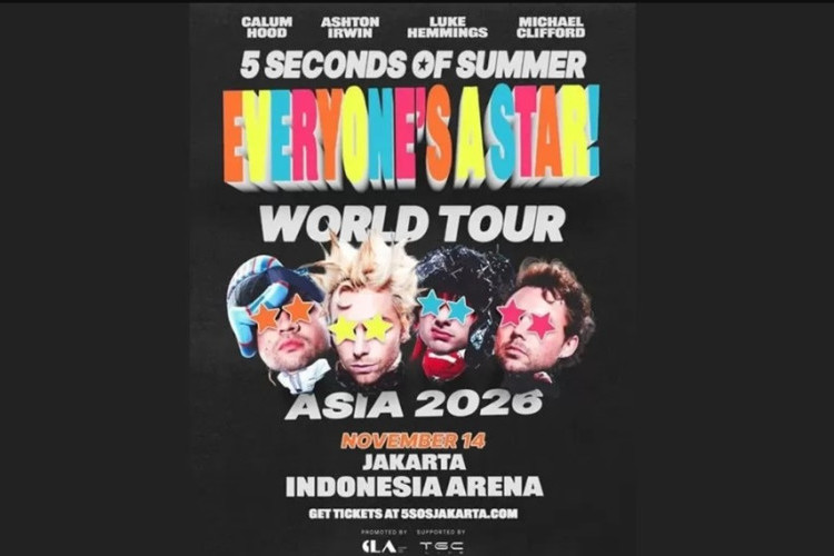Link Beli Tiket 5 Second of Summer Jakarta 2026 HARI INI, Penggemar Bersiap untuk War!