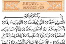 Bacaan Surat Al Adiyat Ayat 1-11 (Tulisan Arab, Latin, dan Terjemah Bahasa Indonesia)